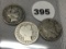 1910, 10-D, 10-S Barber Dimes