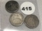 (2) 1843, 49 Seated Dimes