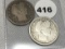 1894, 94-S Barber Quarters