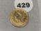 1852 $2 1/2 Liberty Gold
