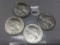 4X$ 1923-S, (3) 23-D Peace Dollars