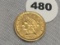 1852 $2 1/2 Liberty Gold