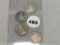 1876-CC, (2) 1876, 1877 Seated Dimes
