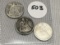 1882, (2) 1883 Seated Dime