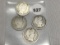 1909, 09-O, 09-D, 09-S Barber Quarters