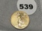 2015 (1/10th oz Gold) $5 Eagle