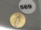 2015 (1/10th oz Gold) $5 Eagle
