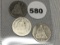 (3) 1890 Seated Dimes