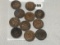 Lot of 11 1900's Indian Cents