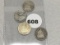 1856, 57-O, (2) 57 Seated Half Dimes