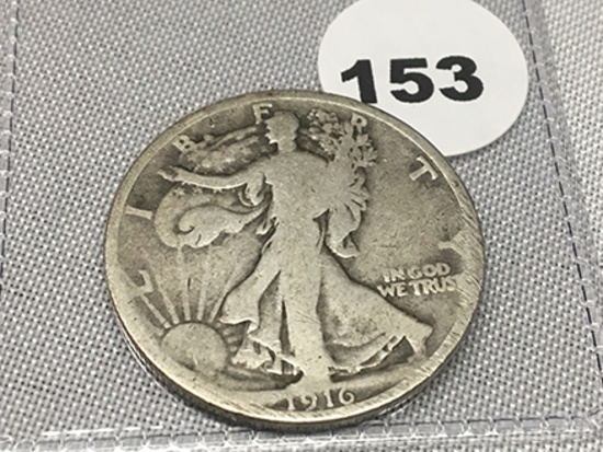 1916 Walking Liberty Half