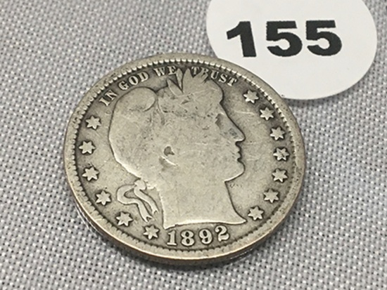 1892 Barber Quarter