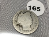1892-O Barber Quarter