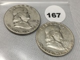1951, 51-S Franklin Half Dollars