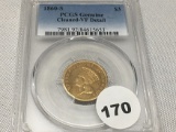 1860-S $3 Gold PCGS Graded