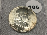 1955 Franklin Half, Unc