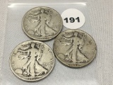 1920, 20-D, 20-S Walking Liberty Half Dollars