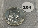1959 Franklin Half Proof