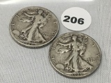 1929-D, 29-S Walking Liberty Half Dollars