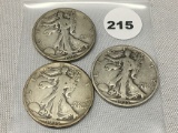 1935, 35-D, 35-S Walking Liberty Half Dollar