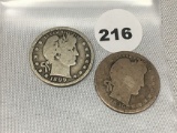 1899, 99-O Barber Quarters