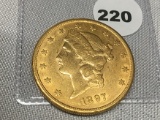 1897-S $20 Gold