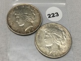 2X$ 1924 Peace Dollar