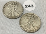 1940, 40-S Walking Liberty Half Dollars
