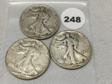 1941, 41-D, 41-S Walking Liberty Half Dollars