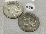2X$ 1935, 35-S Peace Dollars