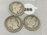 1906, 06-O, 06-D Barber Quarters