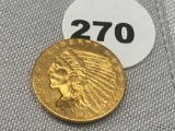 1911 $2 1/2 Gold Indian