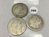 3X$ 1921 Morgan Dollars