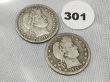 1911, 11-S Barber Quarters