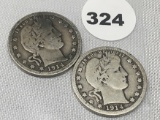 1914, 14-D Barber Quarters
