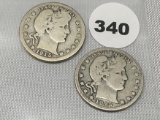 1915-D, 15-S Barber Quarters