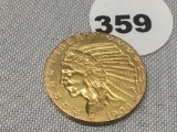 1908 $5 Gold Indian