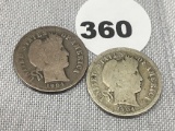 1904, 04-S Barber Dimes