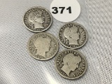 1906, 06-O, 06-D, 06-S Barber Dimes