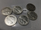 6X$ 1922 Peace Dollars
