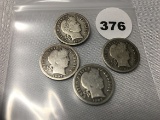 1907, 07-O, 07-D, 07-S Barber Dimes