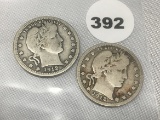 1912, 12-S Barber Quarters