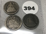1842, (2) 42-O Seated Dimes