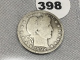 1892 Barber Quarter