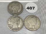 1893, 93-S, 93-O Barber Quarters