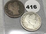 1894, 94-S Barber Quarters