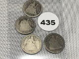 (2) 1854, 1856, 56-O Seated Dimes