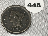 1851 Large Cent