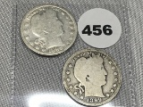 1899-O, 99-S Barber Quarters
