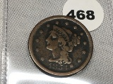 1854 Large Cent